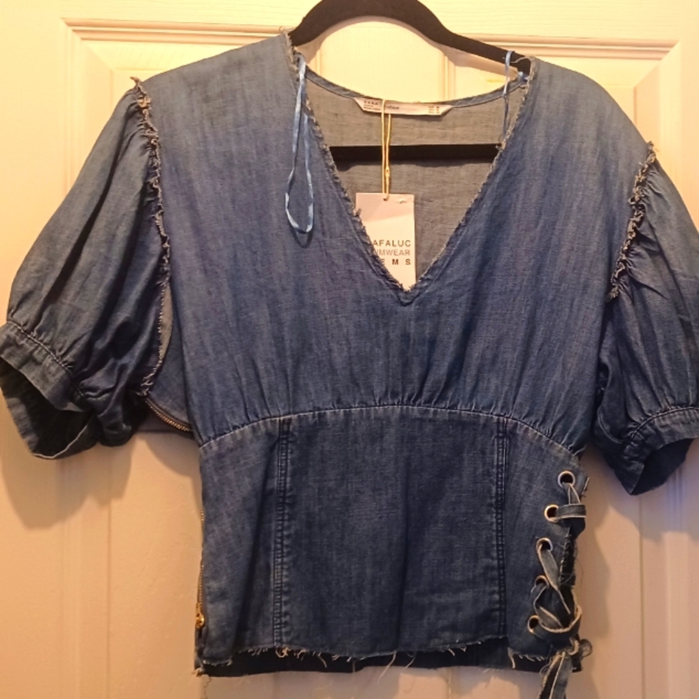 Zara Denimwear Top